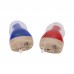 C200 Rechargeable Invisible Hearing Aids Portable In Ear Canal Hearing Aids Switch Version Red Blue