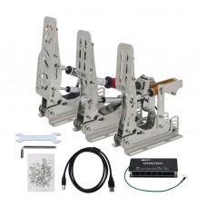 Simplayer 3 Pedals & 2 Hydraulic Rods Hydraulic Pedal Set Clutch Brake Throttle for G29 G27 T300RS