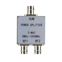 5MHz-1000MHz Wide Band RF Power Splitter 1 to 2 Low Insertion Loss Power Divider with BNC Female Connector