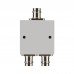 5MHz-1000MHz Wide Band RF Power Splitter 1 to 2 Low Insertion Loss Power Divider with BNC Female Connector