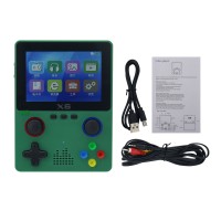 X6 Retro Handheld Game Console Portable Game Console with Green Shell Supports 11 Emulator Gamers