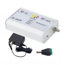 SinnoRally RFamp001C 9KHz-6GHz 30dB RF Amplifier EMC Electromagnetic EMI Low Noise RF Preamplifier with 12V Power Adapter