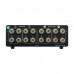 VU3 2-In-2-Out Aluminum Audio Power Amplifier 100Wx2 Speaker Switcher with Dual VU Meter Support Backlight Adjustment