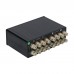 VU3 2-In-2-Out Aluminum Audio Power Amplifier 100Wx2 Speaker Switcher with Dual VU Meter Support Backlight Adjustment