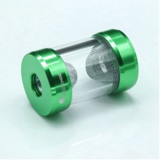 FREEZEMOD GLQ-JX1 Green G1/4 Dual Inner Thread Water Cooler Filter PC Accessory with 0.15MM Mesh