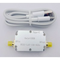 10M-6GHz 10DB LNA High Flatness RF Low Noise Amplifier with SMA Female Connector for Beidou/GPS/SDR Receiver
