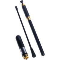 AL-800 33.5" VHF UHF Antenna Walkie Talkie Antenna Telescopic Antenna with BNC Connector High Gain