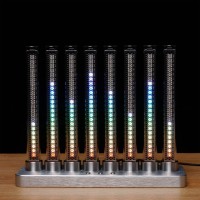 Silvery Rhythm Light 20 Brightness Adjustable Music Spectrum Light Cyberpunk Pseudo Glow Tube LED 5V 1A for SLCreateFFT