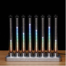 Silvery Rhythm Light 20 Brightness Adjustable Music Spectrum Light Cyberpunk Pseudo Glow Tube LED 5V 1A for SLCreateFFT