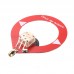 500KHz-2000KHz 50ohms Red Donut MW/AM Antenna Mini Loop Medium Wave Antenna with SMA Male Connector for Malachite Radios