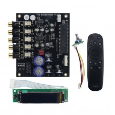 F12 MUSES72320 Enthusiasts Level Preamplifier Board Volume Controller IR Remote Control with 2.08-inch OLED Display