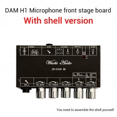 ZK-DAM H1 Microphone Preamplifier Board Mic Preamp with Shell Bluetooth & Decoding for USB Drive