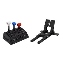 VKBSIM GNX THQ+MFH GNX-THQ VKB Flight SIM Throttle Quadrant Module with MFH Multifunctional Holder