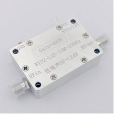 0.01-10G 40dB 50ohms Gain LNA RF Wideband Low Noise Amplifier with SMA Female Connector RF Accessory