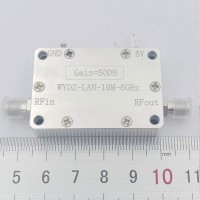 10MHz-6GHz 50dB High Gain LNA Wideband Low Noise Amplifier with SMA Female connector for Beidou/GPS Receiver