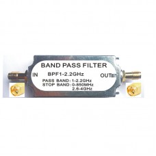 1-2.2GHz Band Pass Filter FM Frequency Modulation Filter RF LC Filter SMA Female to Female Connector