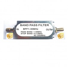 1-30MHz Band Pass Filter FM Frequency Modulation Filter RF LC Filter SMA Female to Female Connector