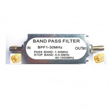 1-30MHz Band Pass Filter FM Frequency Modulation Filter RF LC Filter SMA Female to Female Connector