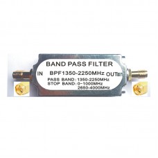 1350-2250MHz Band Pass Filter FM Frequency Modulation Filter RF LC Filter SMA Male to Female Connector