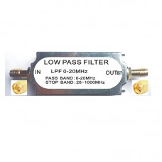 20MHz 50ohms RF Low Pass Filter SMA Female to Female Connector Band Pass Filter High Quality RF Accessory
