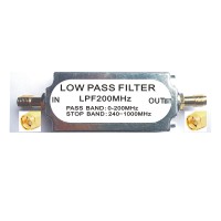 200MHz 50ohms RF Low Pass Filter SMA Female to Female Connector Band Pass Filter High Quality RF Accessory