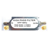 1MHz 50ohms RF High Pass Filter SMA Female to Female Connector Band Pass Filter High Quality RF Accessory