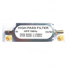 1MHz 50ohms RF High Pass Filter SMA Male to Female Connector Band Pass Filter High Quality RF Accessory