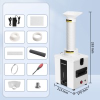 50W High Power Fume Extractor 3-Layer Filtering Air Purifier for Soldering Station and Laser Engraving