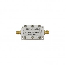 1420MHz SAW RF Band Pass Filter 50ohms SMA Female Connector for Radio Astronomy and COFDM VTX Receiver