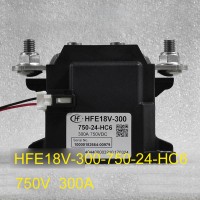 New Energy Resources HFE18V-300-750-24-HC6 Coil 24VDC 750V/300A Electromagnetic Relay DC Relay Contactor for HONGFA