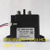 New Energy Resources HFE18V-400-750-24-HC5 Coil 24VDC 750V/400A Electromagnetic Relay DC Relay Contactor for HONGFA