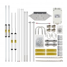 750V Shortwave Antenna V Antenna 5 Bands 7M-14M-21M-28M/29M-50M High Efficiency Low Noise