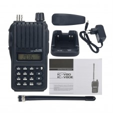 IC-V80E 5W 10KM VHF Transceiver Marine Transceiver Walkie Talkie with Emergency Alarm for ICOM