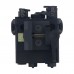 Black Version SOTAC-GEAR DBAL-A2 PEQ15 Metal Full Function A2 LED Outdoor Flashlight IR Laser Light (White and Green)
