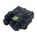 Black Version SOTAC-GEAR DBAL-A2 PEQ15 Metal Full Function A2 LED Outdoor Flashlight IR Laser Light (White and Green)