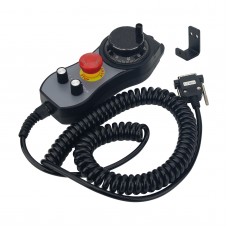 CNC 4-Axis 1 & 100 Pulse MPG CNC Handwheel with Emergency Stop and Self-Reset (Plug for DDCS V4.1)