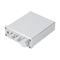 Silvery 12070 2x80W Output Digital Class D Audio Power Amplifier MA12070 with Treble and Bass Adjustment