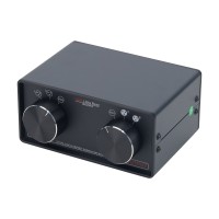 Black MC3 High Quality 3-In-3-Out XLR Balance to RCA Passive Stereo Converter Metal Case Audio Switcher