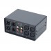 Black MC3 High Quality 3-In-3-Out XLR Balance to RCA Passive Stereo Converter Metal Case Audio Switcher