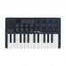 M-VAVE SMK-25 Black 25 Key MIDI Keyboard Controller with RGB Backlit Drum Pads for Arrangement