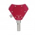 Red MA-50 14-50MHz 200W 50ohms Portable Positive V Telescopic Shortwave Antenna V1.0 Female Connector