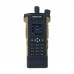 HAMGEEK APX-8000 12W Dual Band Radio VHF UHF Walkie Talkie (Brown) w/ Dual PTT Duplex Working Mode