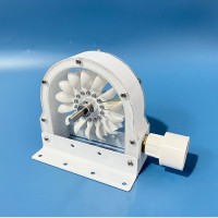 100-300W 500-4000RPM Pelton Wheel Impulse Pelton Turbine with Adapter to DIY Hydroelectric Generator