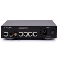 GUSTARD Black N18Pro HiFi Audio Ethernet Switch Optical Isolation Support 10/100/1000M Ethernet Interface 4+1 LAN