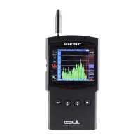 PHONIC PAA3X High Precision Handheld Audio Spectrum Analyzer Support Screenshot Balanced XLR Input/Output