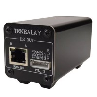 Deep Grey HDMI-compatible to RJ45 IIS Audio Signal Converter I2S Differential Signal to TTL Level for HiFi DAC