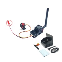 5.8G 2000mW Wireless Video Transmission System FPV TX RX Set with 4.3 Inch IPS Receiving Screen