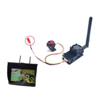 5.8G 2000mW Wireless Video Transmission System FPV Transmitter Receiver 7" Screen Set Supports DVR