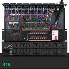 Ctvcter R16 16CH Power Sequencer Power Supply Sequencer for Public Broadcast Speakers & Stage Shows