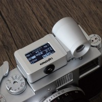 Metal Silvery LightMate Area 17-degree Film Camera Light Meter High Precision Chargeable Exposure Meter